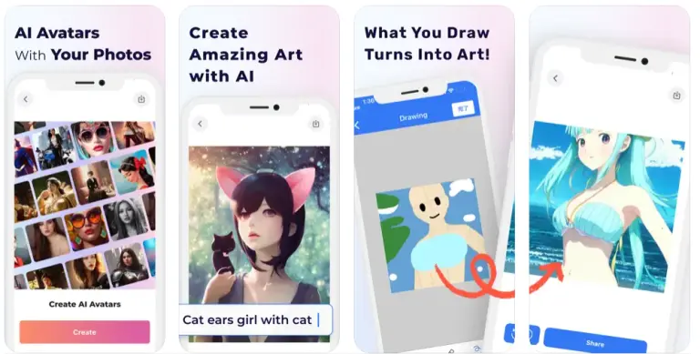 AI Picasso - generating AI art on mobile