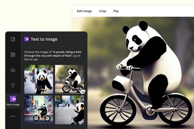 Go wild with Canava's Ai image generator