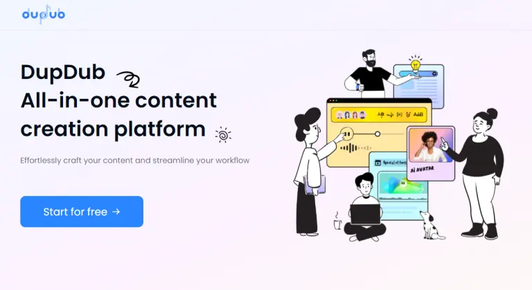 DupDub AI content creation platform