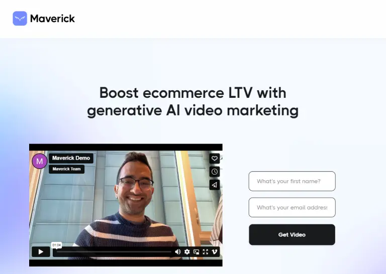 Maverick personalized AI e-commerce videos