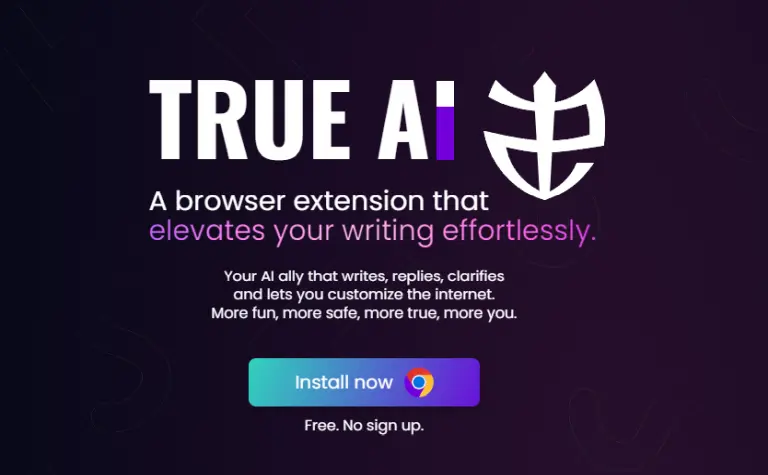 True AI moderation and writing assistant