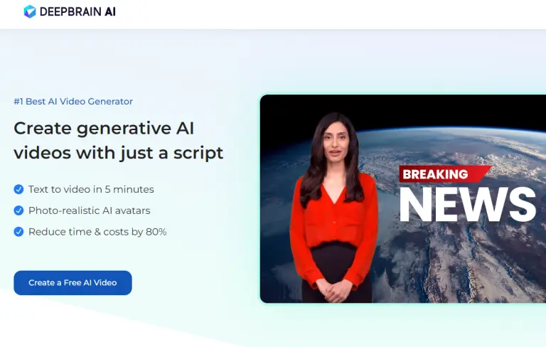 DeepBrain AI video generation an avatars
