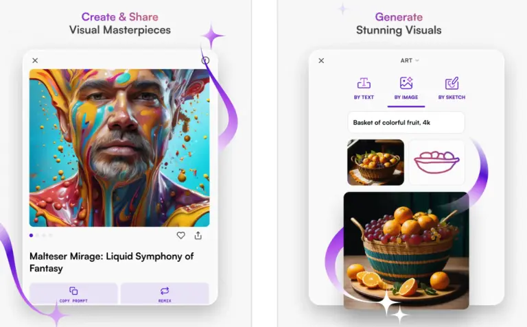 Starry AI image generator for art