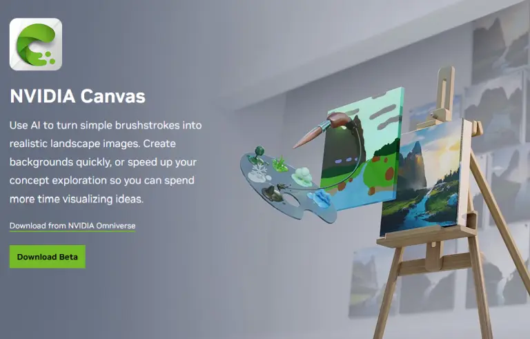 Nvidia Canvas painter AI