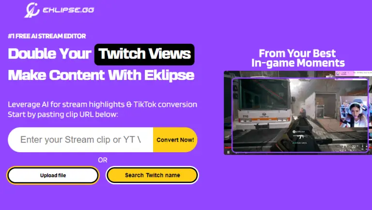 Eklipse video stream repurposing to shorts and highlights